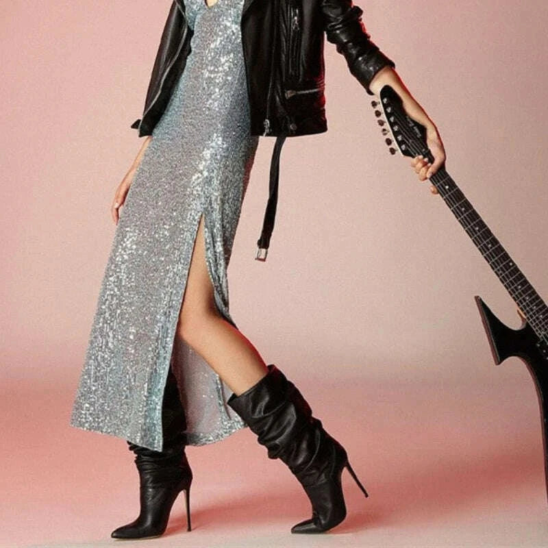 european-and-americanwomens-autumnand-winterfashionplus-sizeversatileslim-high-heelspointed-pleatedsleeve-bootsredwedding-shoeskimlud-womens-fashion-34623949