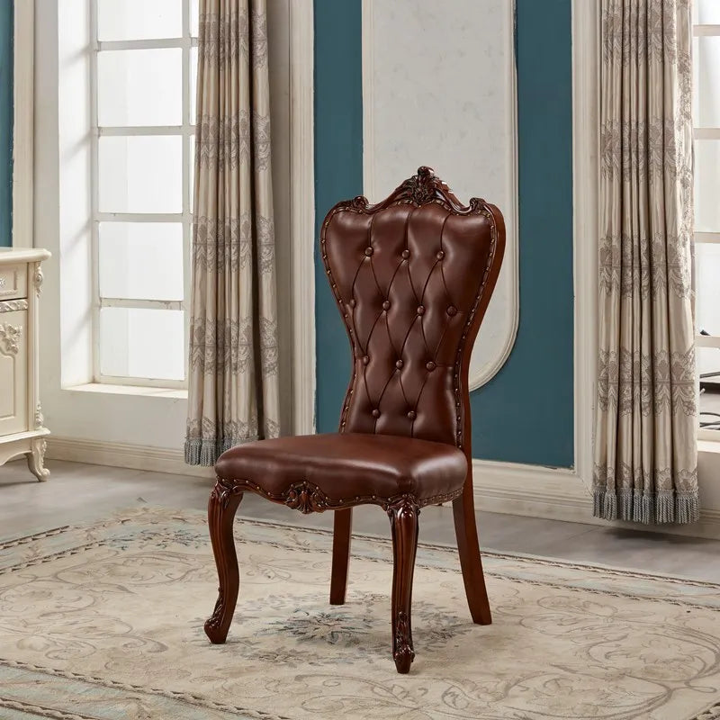 Leather Throne Lounge Chair Diamond-Tufted — Blush Pink | KIMLUD