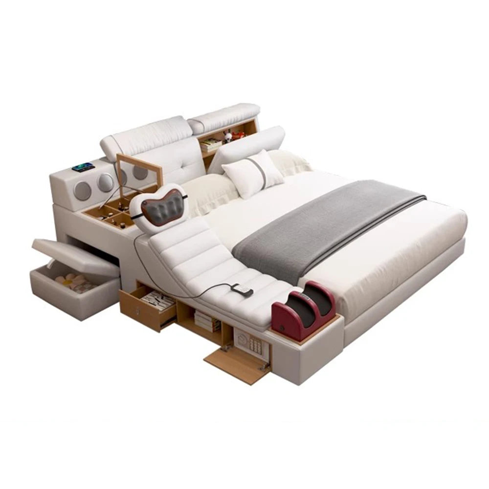 Unique Minimalist Beds Fancy Reading King Sleeping Dressers Beds Massage Smart Muebles Para Dormitorio Bedroom Furniture