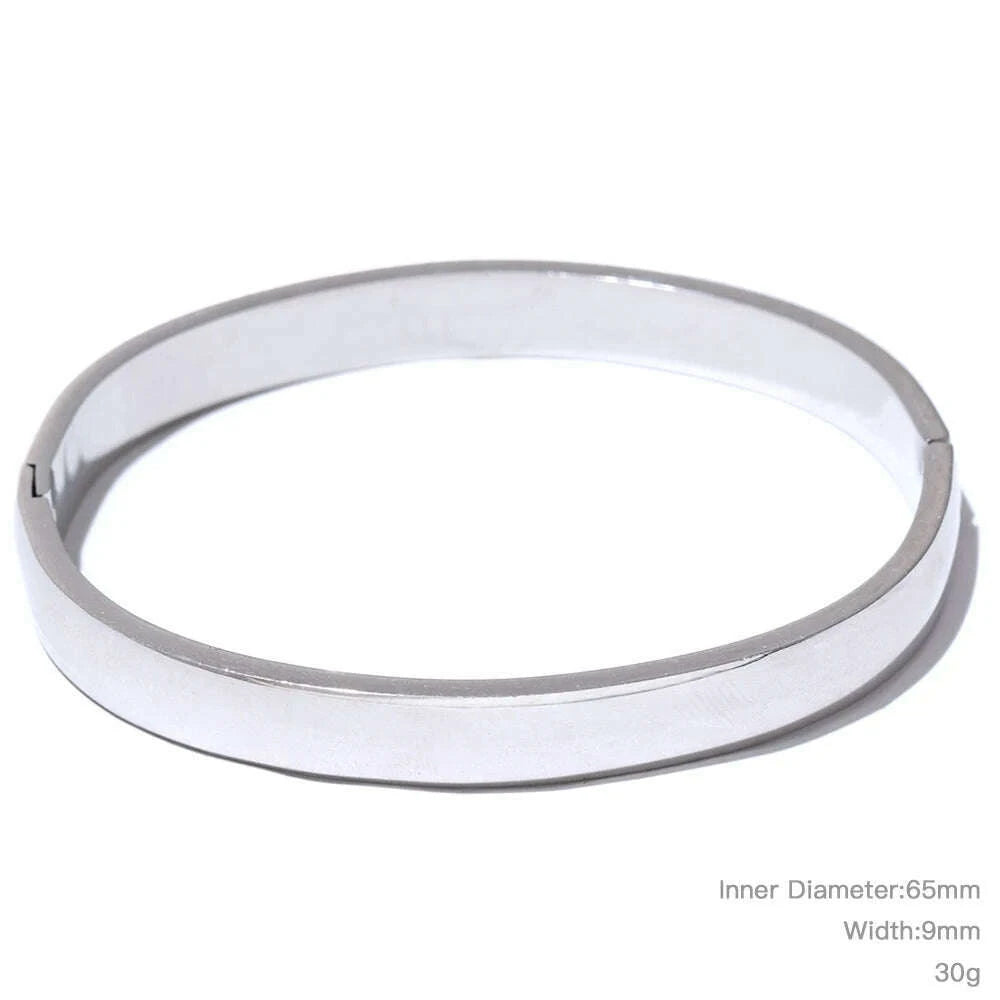 yhpup-60mm-waterproof-316l-stainless-steel-round-smooth-bracelet-bangle-women-minimalist-18k-gold-color-texture-charm-jewelry-kimlud-kimlud-33911244