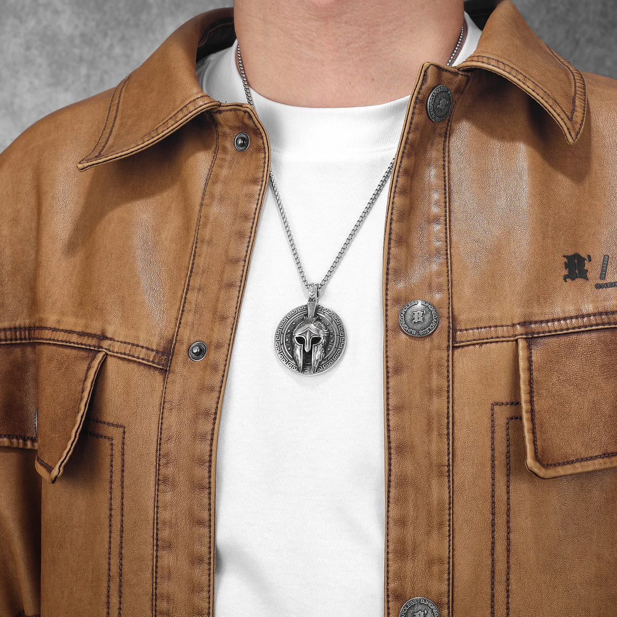 Roman Warriors Amulets Men Necklaces Stainless Steel Pendant Chain Women Punk Fashion Jewelry New In Accessories Gifts Wholesale