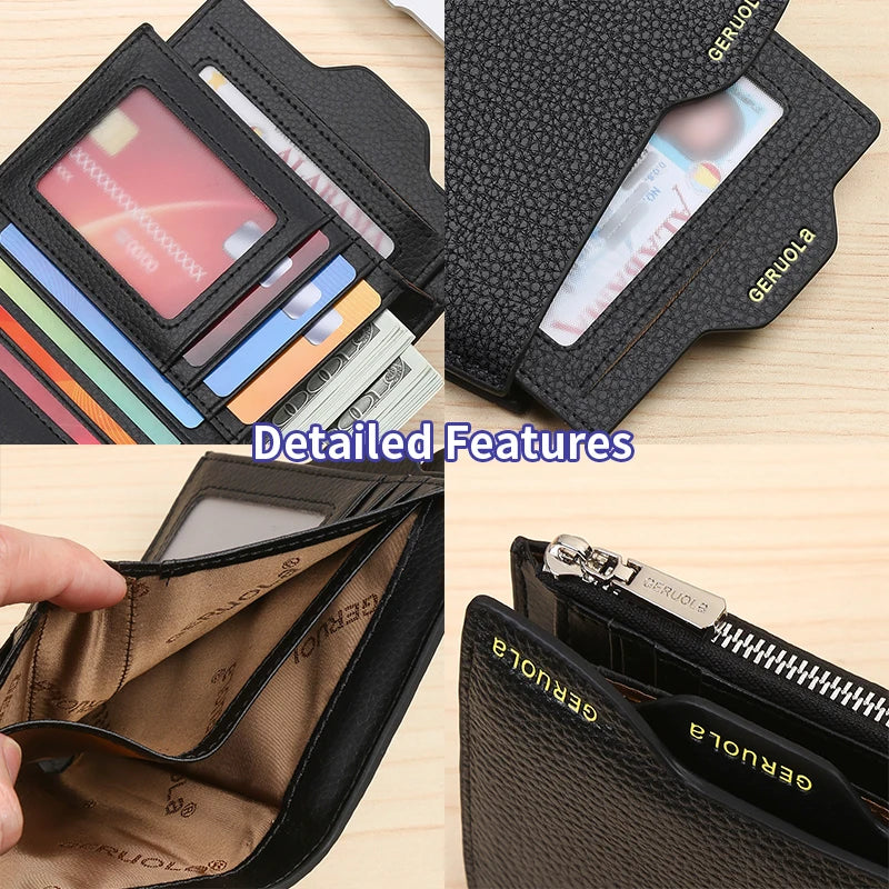 Wallet – RFID Anti-Theft Three Fold – Genuine Leather Cowhide | KIMLUD
