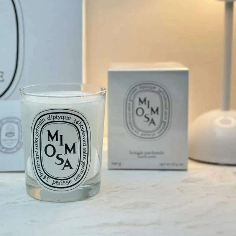 KIMLUD, Romantic Limited Diptyques Candles Sakura Scented Fragrance Candle Light Gift High Quality Aromatherapy Perfume Aroma Home Decor, KIMLUD Womens Clothes