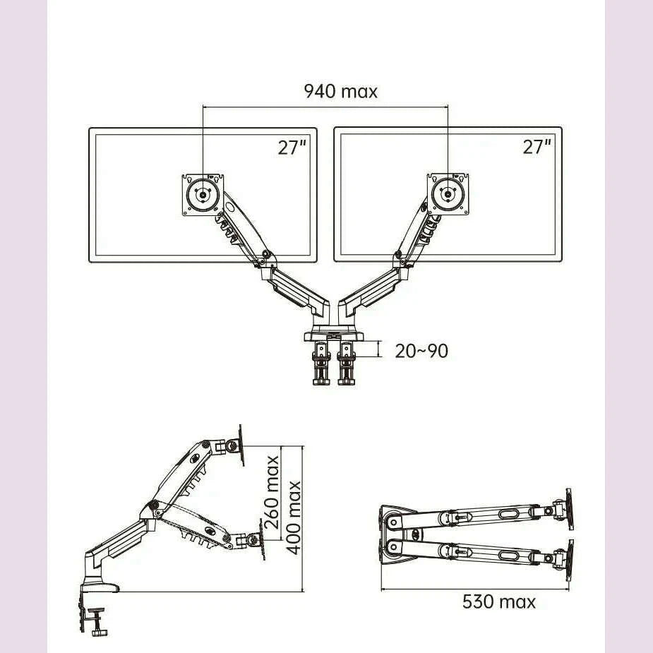 nb-f160-10-173-laptop-mount-360-rotate-10-27-air-press-full-motion-gas-strut-lcd-tv-table-screen-stand-monitor-desk-support-kimlud-kimlud-33915238