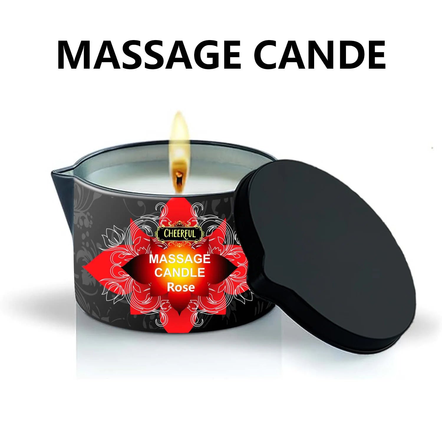 1PC Massage Oil Candles,luxury aromatherapy candles,for Stress Relief and SkinMoisturizing, SM Product Scented Candle Body Oil