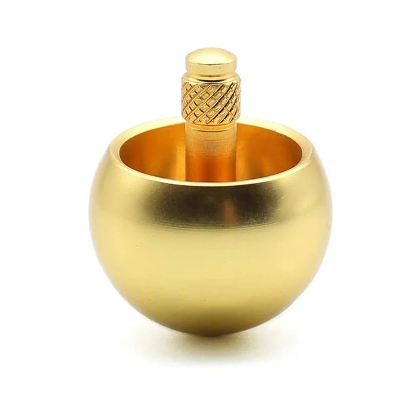 Metal Gyro Silver Hand Spinning Top Fingertips Small Cyclone Gyroscope Anti Stress Fidget Toys for Teenagers & Adults Xmas Gifts