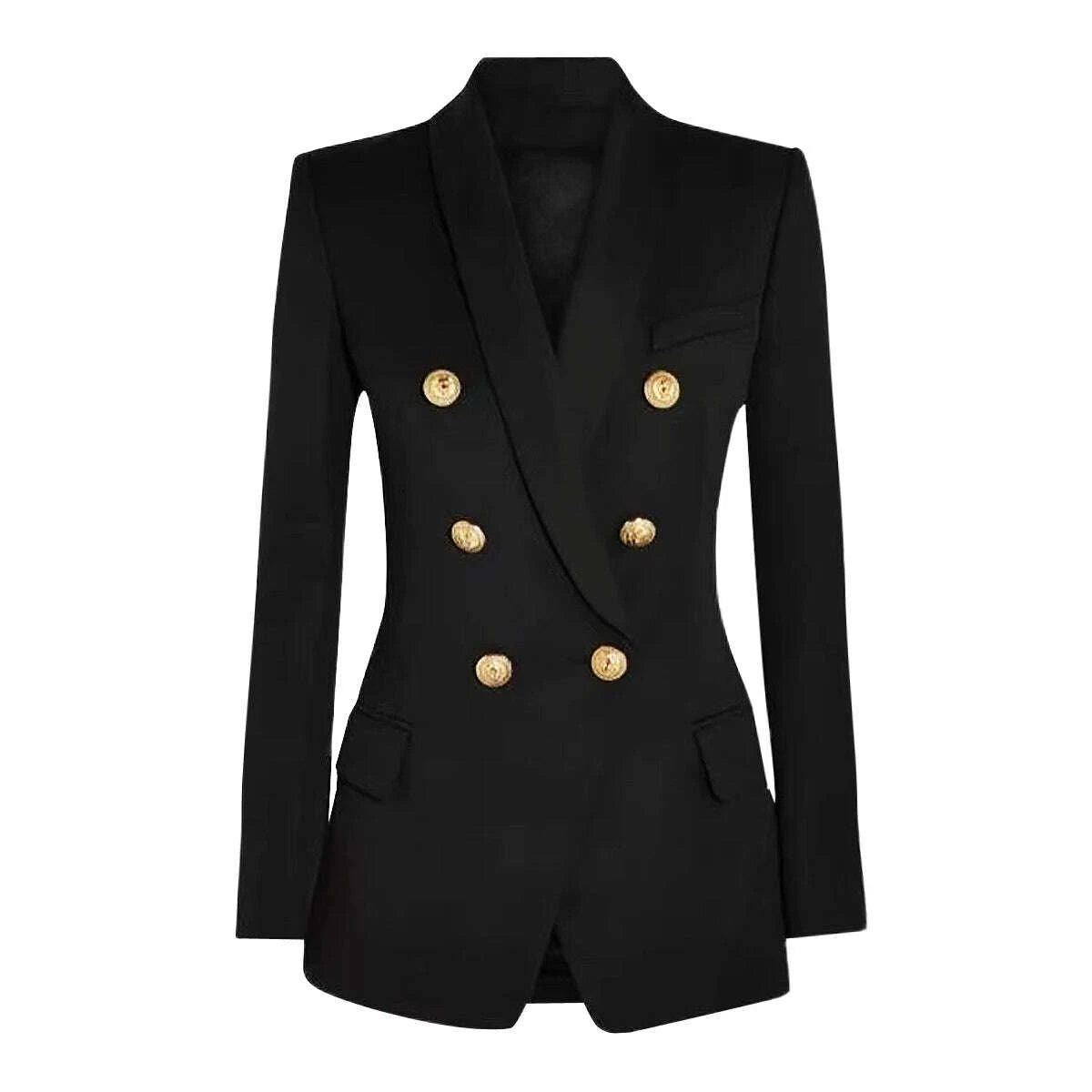 KIMLUD, High-Quality Classic Fashion Temperament Suit Coat - Spring Autumn New Women's Commuter Green Fruit Collar Long Sleeve Coat, KIMLUD Womens Clothes