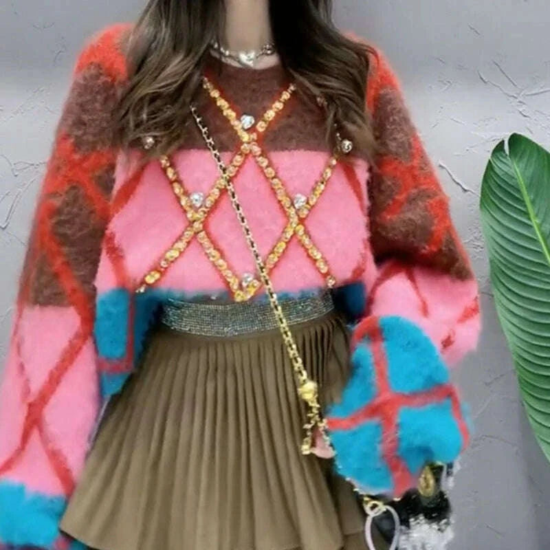 high-quality-color-contrast-diamond-beads-short-pullover-korean-loose-weight-sweater-traf-mohair-winter-women-topskimlud-womens-fashion-34628180