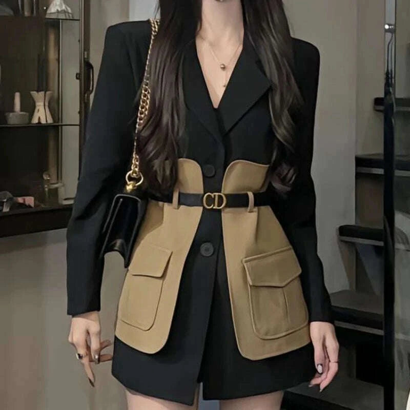 original-design-blazer-women-fashion-new-loose-spliced-pocket-korean-shrug-notched-single-breasted-blazer-mujer-femal-with-beltkimlud-womens-fashion-34621007