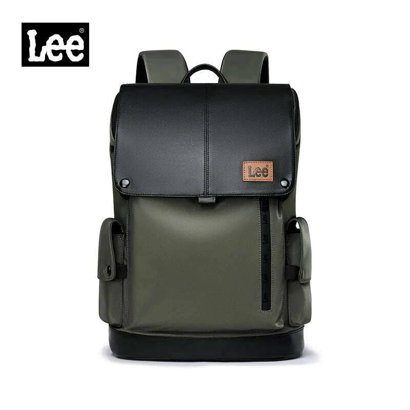 lee-new-korea-style-flip-leather-backpack-women-men-large-capacity-business-commuter-travel-rucksack-buy-laptop-school-book-bagkimlud-womens-fashion-34614118
