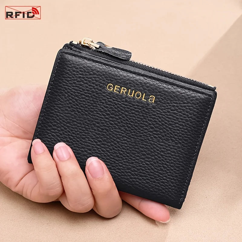 RFID Blocking Wallet – Slim 2-In-1 Card Holder – Leather | KIMLUD