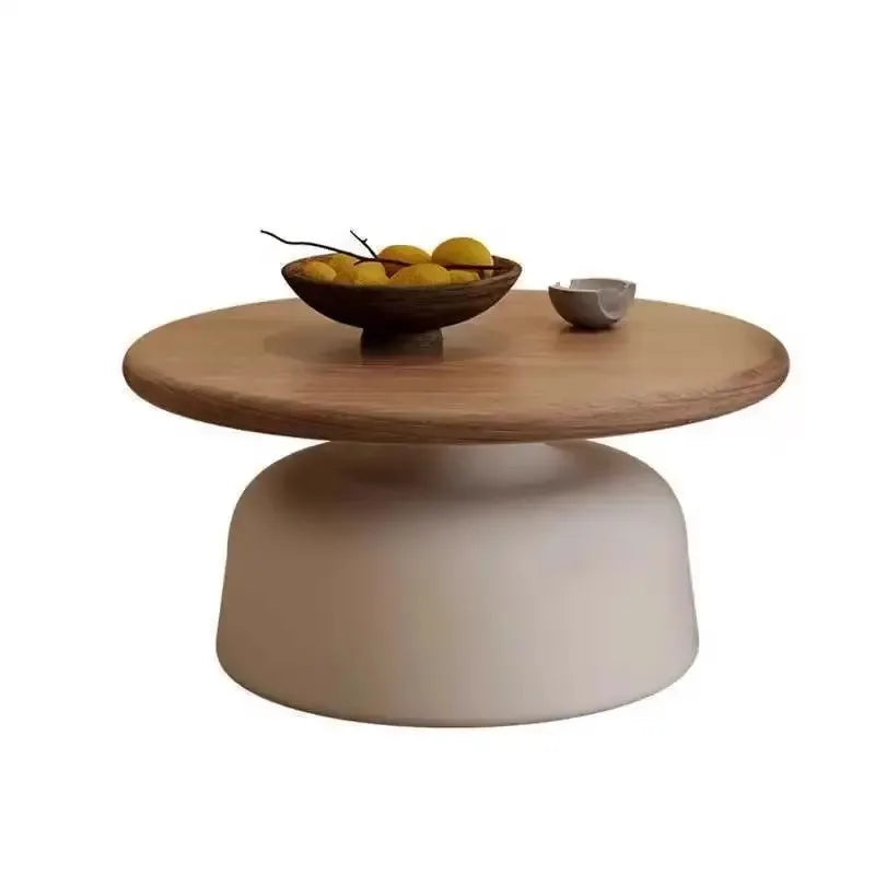 Nordic Wood Coffee Table With Storage — Natural Oak | KIMLUD
