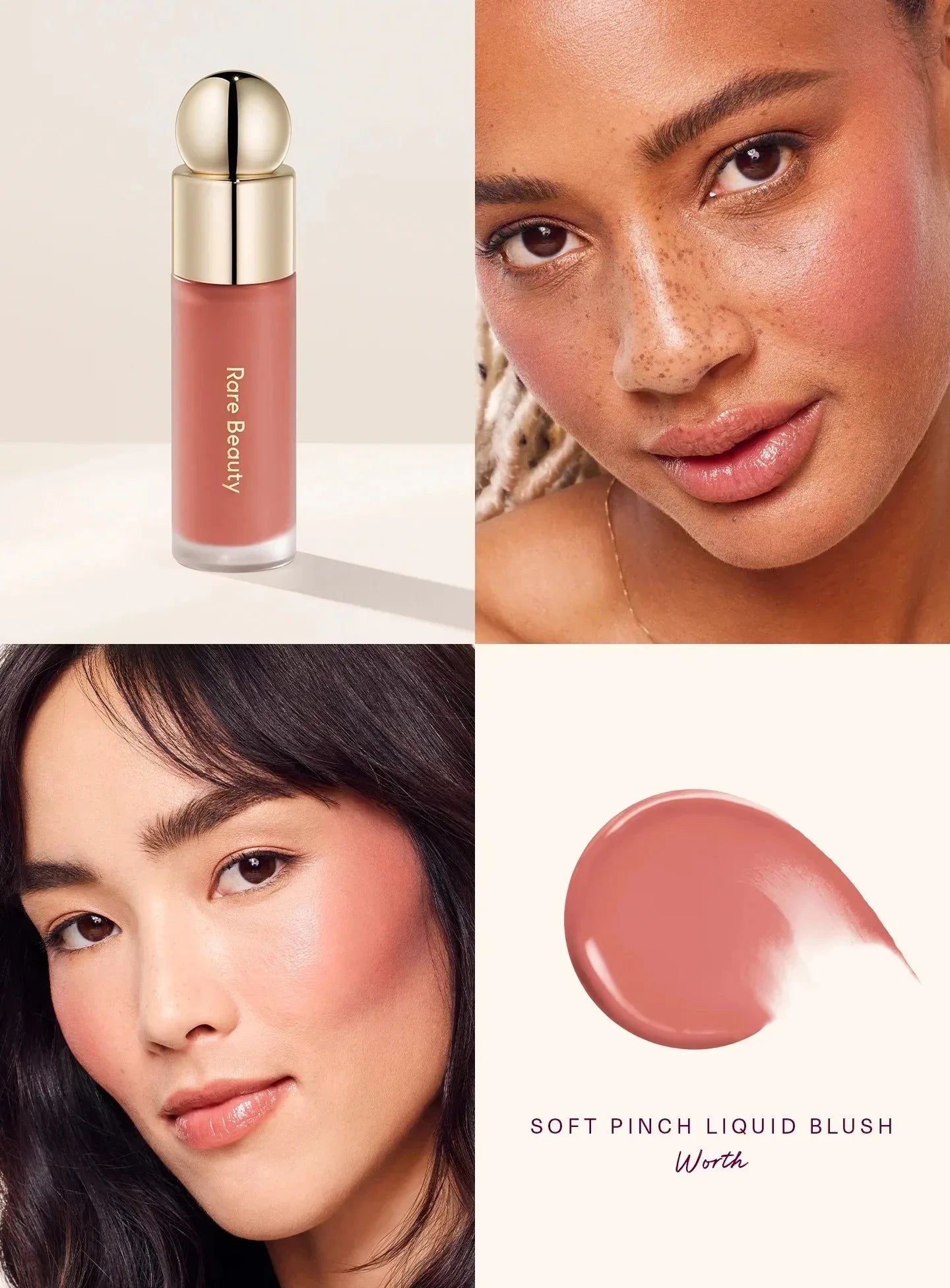 Rare Beauty Light Silky Touch Highlighter Soft Pinch Liquid Blush Positive Light Lqiuid Luminizer Stay Vulnerable Melting Blush