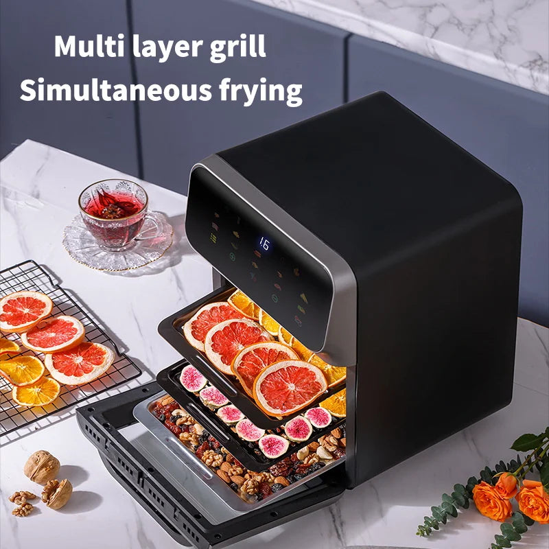 Convection Electric Air Fryer 12L Oil-Free — Graphite Gray | KIMLUD