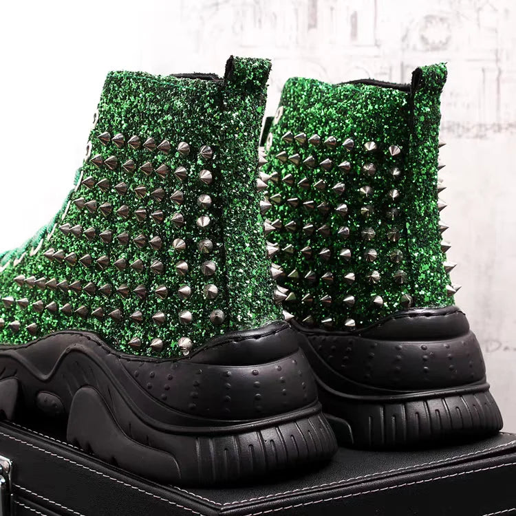 Boots – Rivet Detail – Mid Calf – PU Insole | KIMLUD