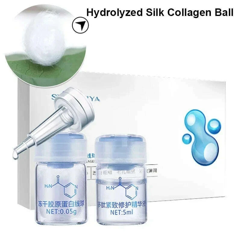 korea-facial-hydrolyzed-silk-protein-collagen-thread-ball-serum-moisturiz-hydration-lifting-firm-fine-lines-essence-skincarekimlud-womens-fashion-34598523