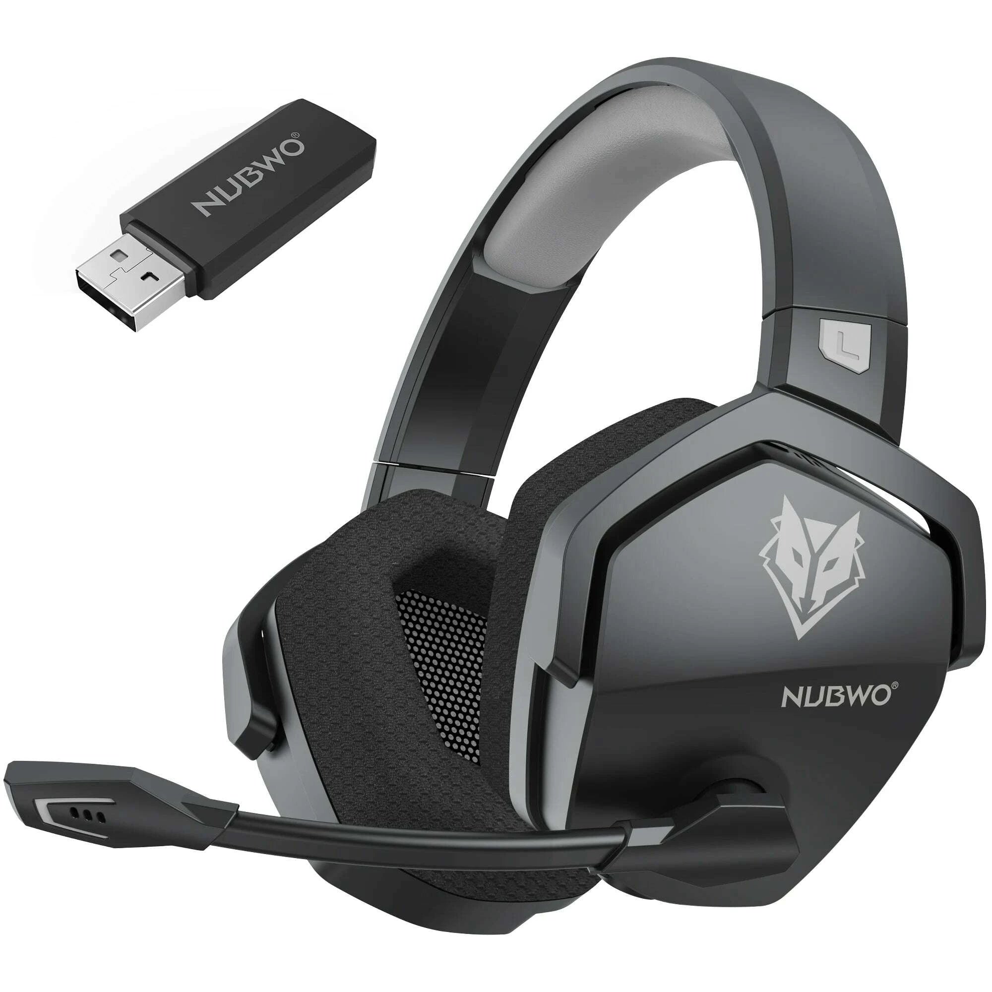 KIMLUD, NUBWO G06 Dual Wireless Gaming Headset with Microphone for PS5, PS4, PC, Mobile, Switch 2.4GHz Wireless Bluetooth Headphone, KIMLUD Womens Clothes