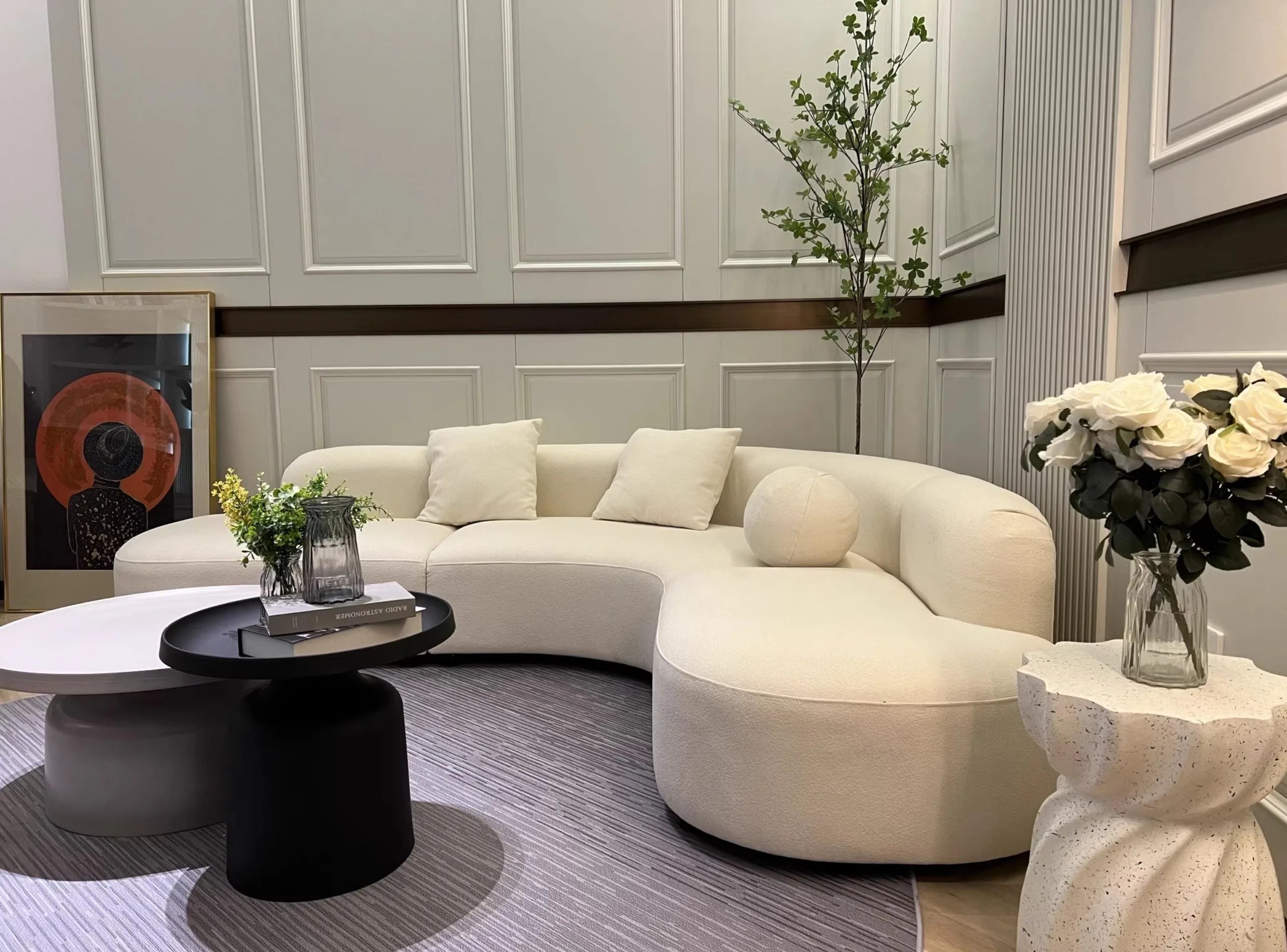 KIMLUD, Italian Minimalist Sofa Set Wabi-Sabi Inspired Simple Technology Wood and Cloth for Living Room Sofa Set Living Room Furniture, KIMLUD Womens Clothes