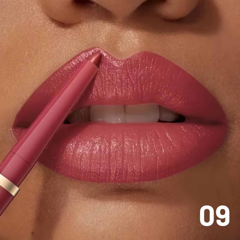 Waterproof Matte Lip Liner Pencil Retractable — Nude Matte | KIMLUD