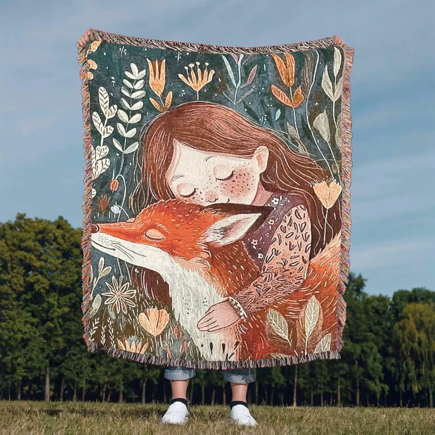 Ladies Sofa Blanket Oil Painting Woman Home Decoration Camping Blanket Bedspread Picnic Mat Aesthetic Wall Tapestry Bed Cover