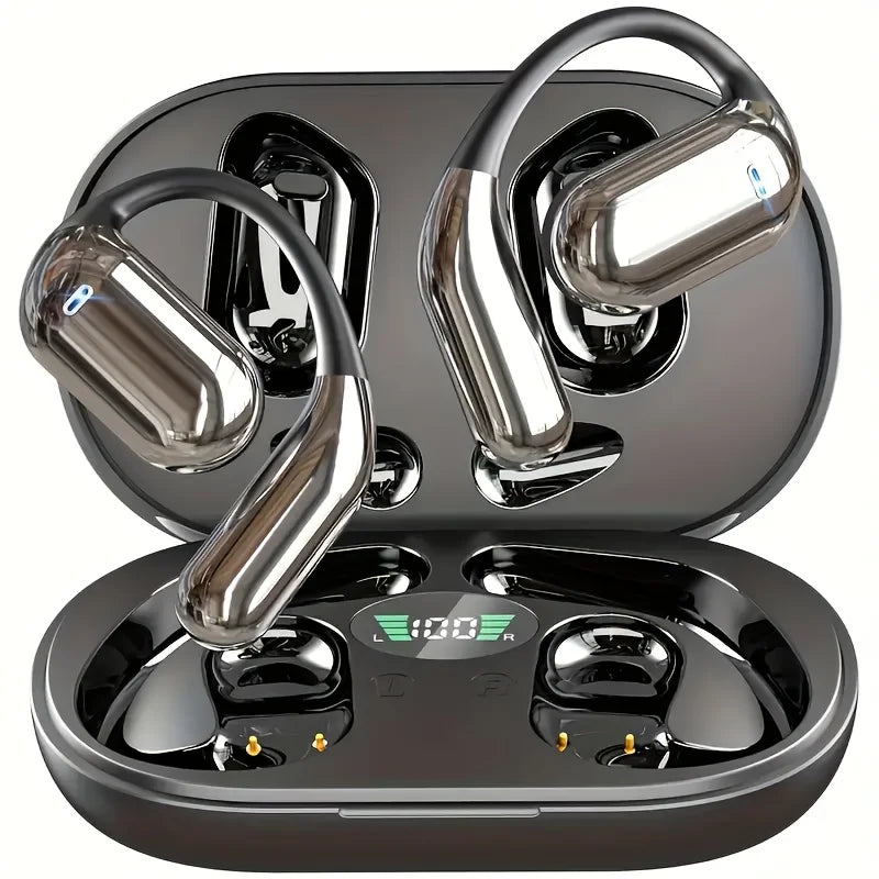 Real Time Translation Earbuds, AI Language Translator Earphone 3-in-1 Accents OWS Earbuds 144 Languages for Travel Business -Q16