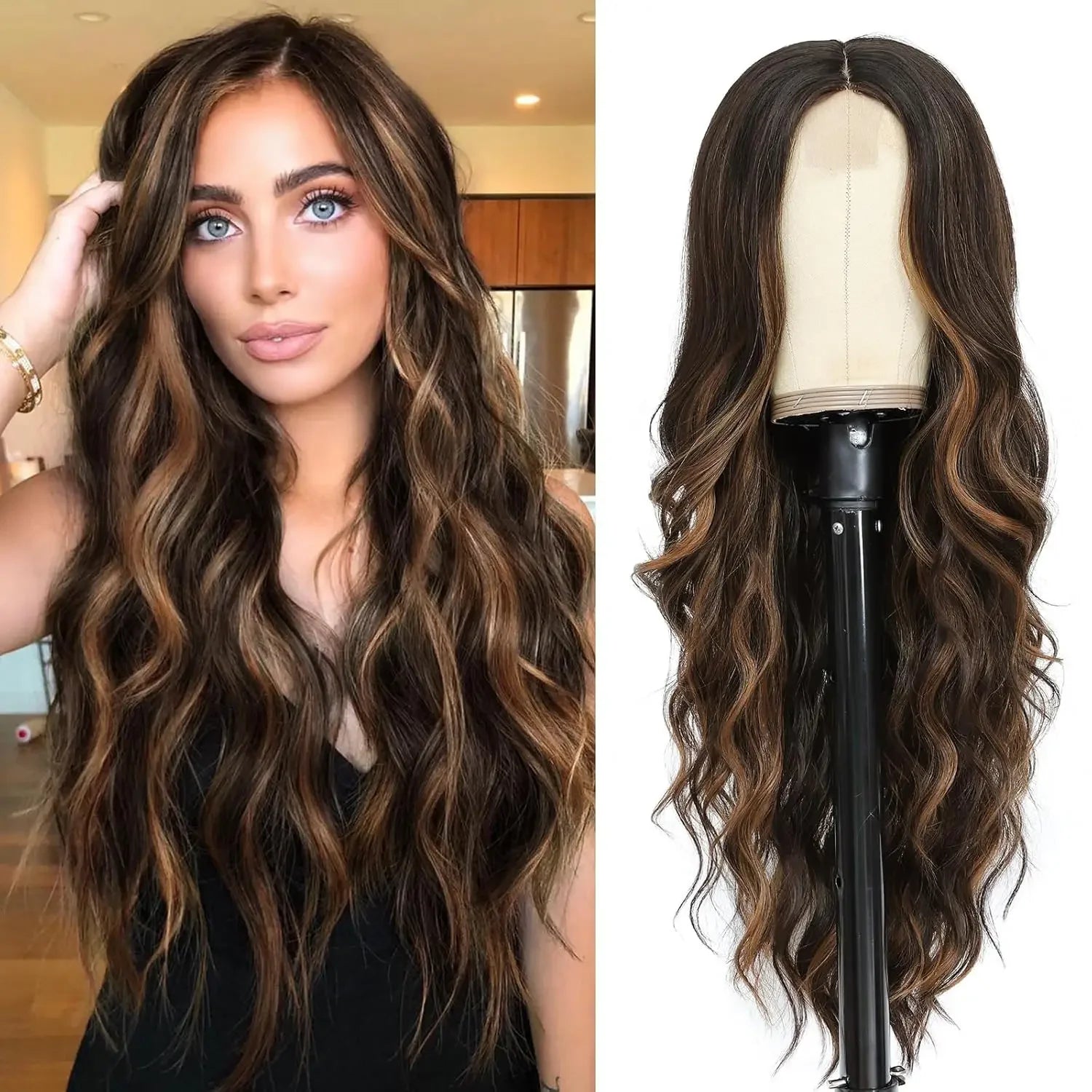 Cosplay Blonde Women's Wigs Ombre Blonde Curly Wig On Clearance Sale Glueless Pink Black Purple Wig Ladies Synthetic Wigund