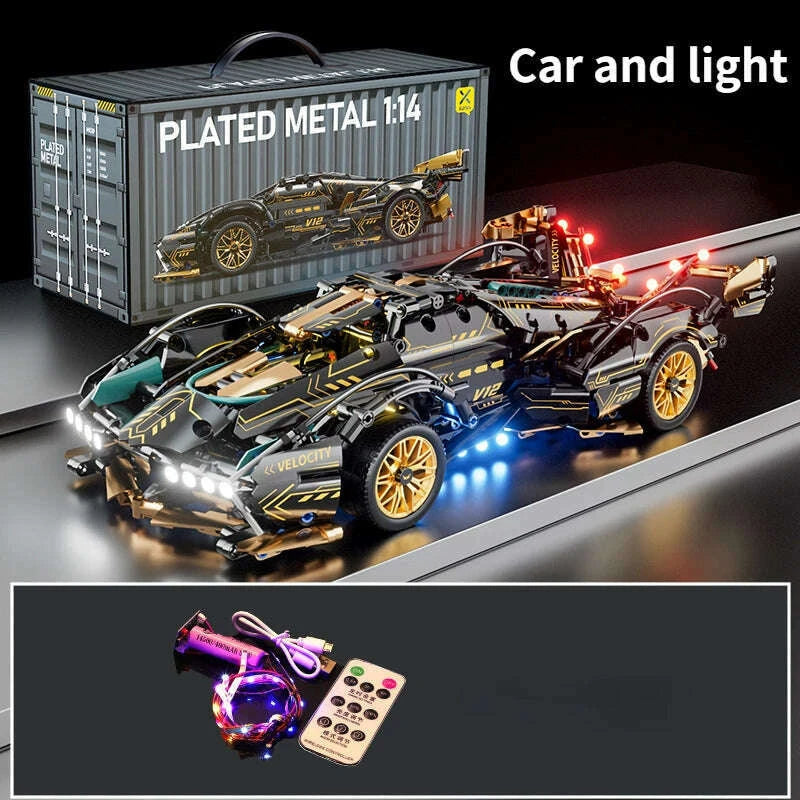 black-v12-block-roadster-rc-tech-racer-114diy-roadster-building-block-assembly-block-car-toy-birthday-giftkimlud-womens-fashion-34620446