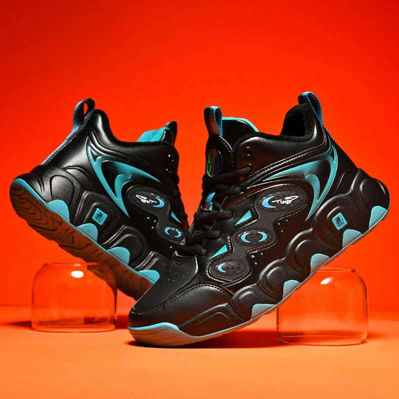 KIMLUD, Trendy Men Shoes High Top Men Basketball Shoes Wear-resisting Non-slip Casual Sports Shoes Man Outdoor Fitness Training Sneakers, KIMLUD Womens Clothes