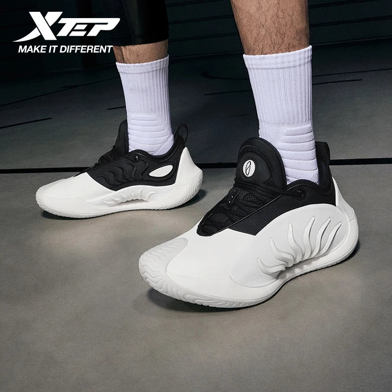 Xtep Sky 2.0 Basketball Shoes 2026 Spring For Man Shock Absorption Non-Slip Comfortable Trendy Sneakers Outdoor 874119120008