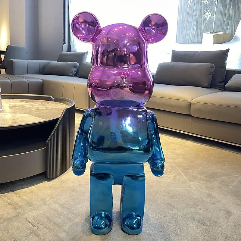 Home Decoration Accessories Cartoon large Bear Figurine Interior Nordic Living Room Decor Modern Art Statue Ornaments 50cm H