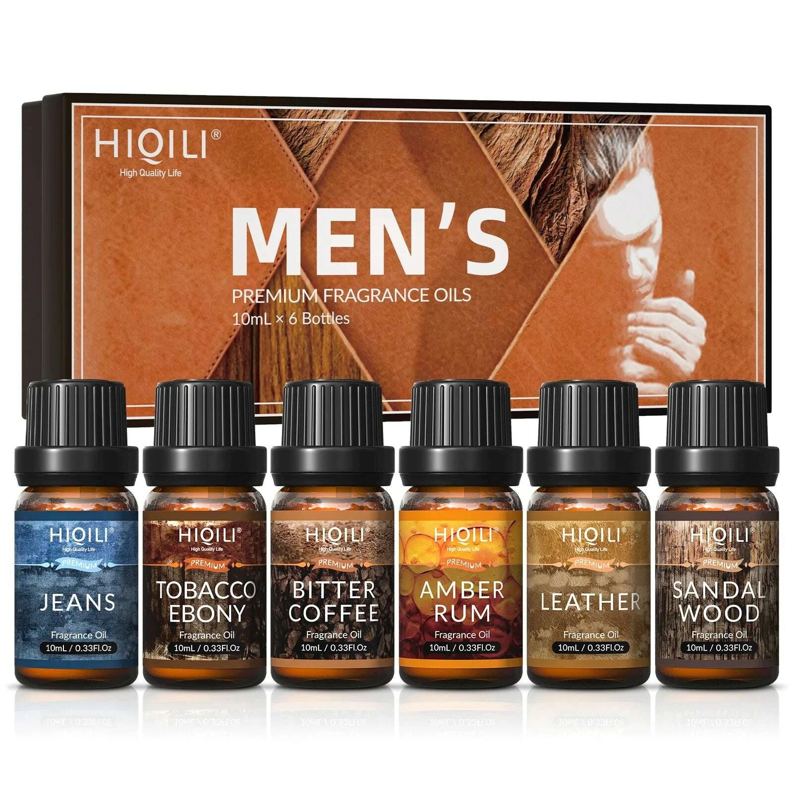 KIMLUD, HIQILI Mens Fragrance Oils Set, Essential Oils for Aromatherapy, Pure Perfume Oil Aroma Oil for Car Diffuser Candles Making, KIMLUD Womens Clothes