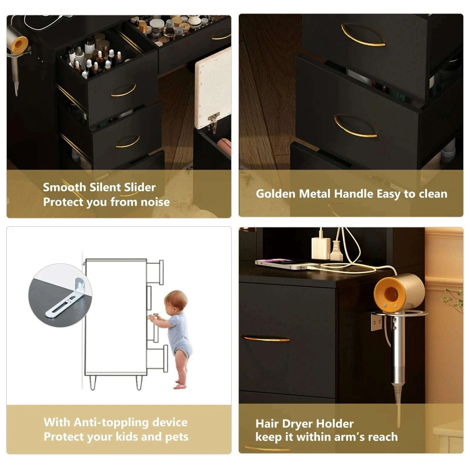 47-vanity-desk-with-mirror-and-lights-large-makeup-vanity-with-vanity-chair-charging-station-dressing-table-with-7-drawerskimlud-womens-fashion-34600255