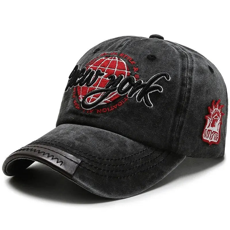 New Distressed Cotton Washed Baseball Cap Korean Outdoor Sunscreen Hat Casual And Versatile Street Spring And Autumn Sunhat