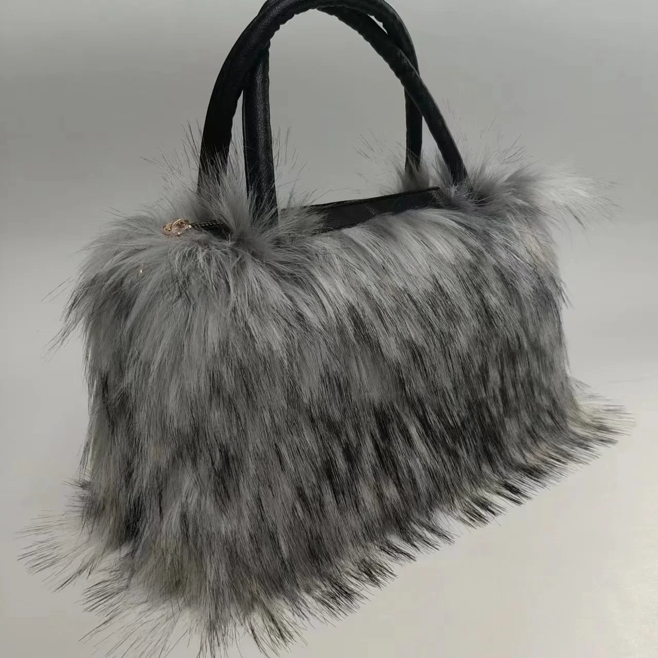 New Winter Plush Bag Long Fur Handbag Women's Crossbody Bag Fashion Trend Shoulder Bag Purses and Handbags