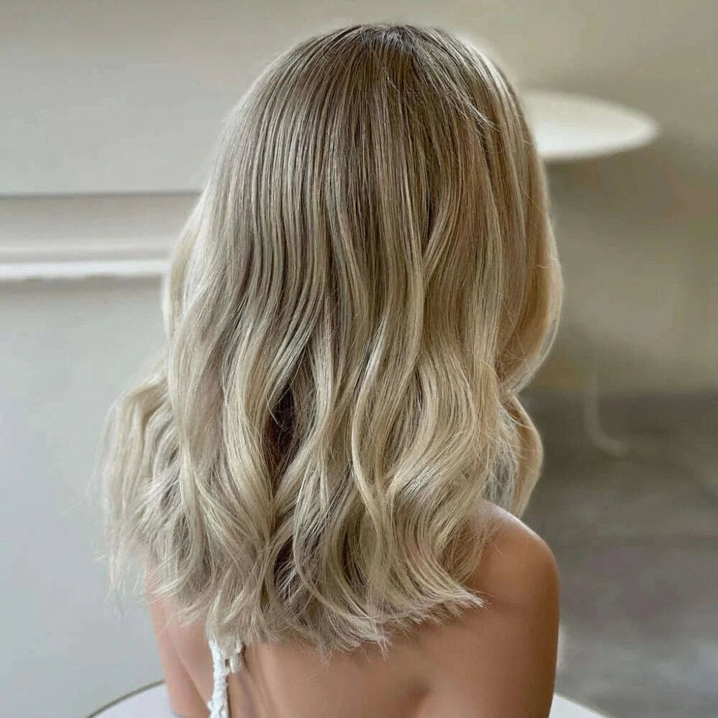 KIMLUD, Ash Blonde Body Wave 100% Real Human Hair Wig Cream Blonde 13x6 Lace Wig 210% Density Pre Cut Ready To Wear Brazilian Hair Wigs, KIMLUD Womens Clothes