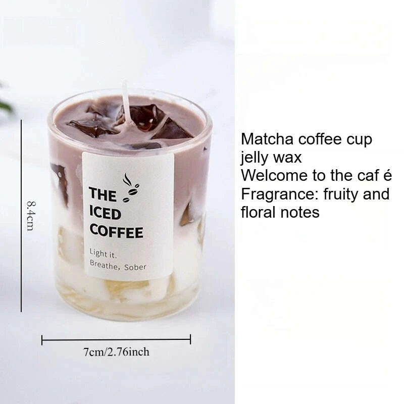 KIMLUD, Jelly Wax Coffee Cup Aromatherapy Bedroom Smoke Free Candles Romantic Atmosphere Fragrance, KIMLUD Womens Clothes