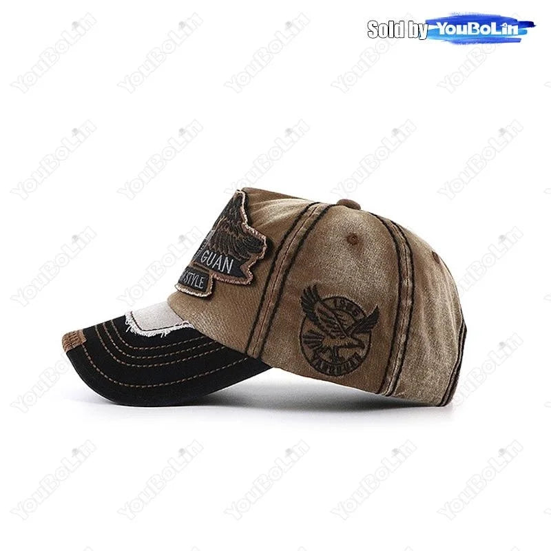 Various Sizes Suitable For Different Family Members Parent-Child Letter Pattern Patch Embroidery Cotton Adjustable Baseball Cap