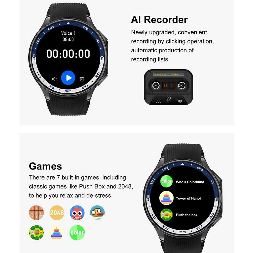2025 OPPO New Watch X High-end Business Watch 32GB Large Memory Smartwatch Men's Sports Waterproof Smart Watch Watch IOS