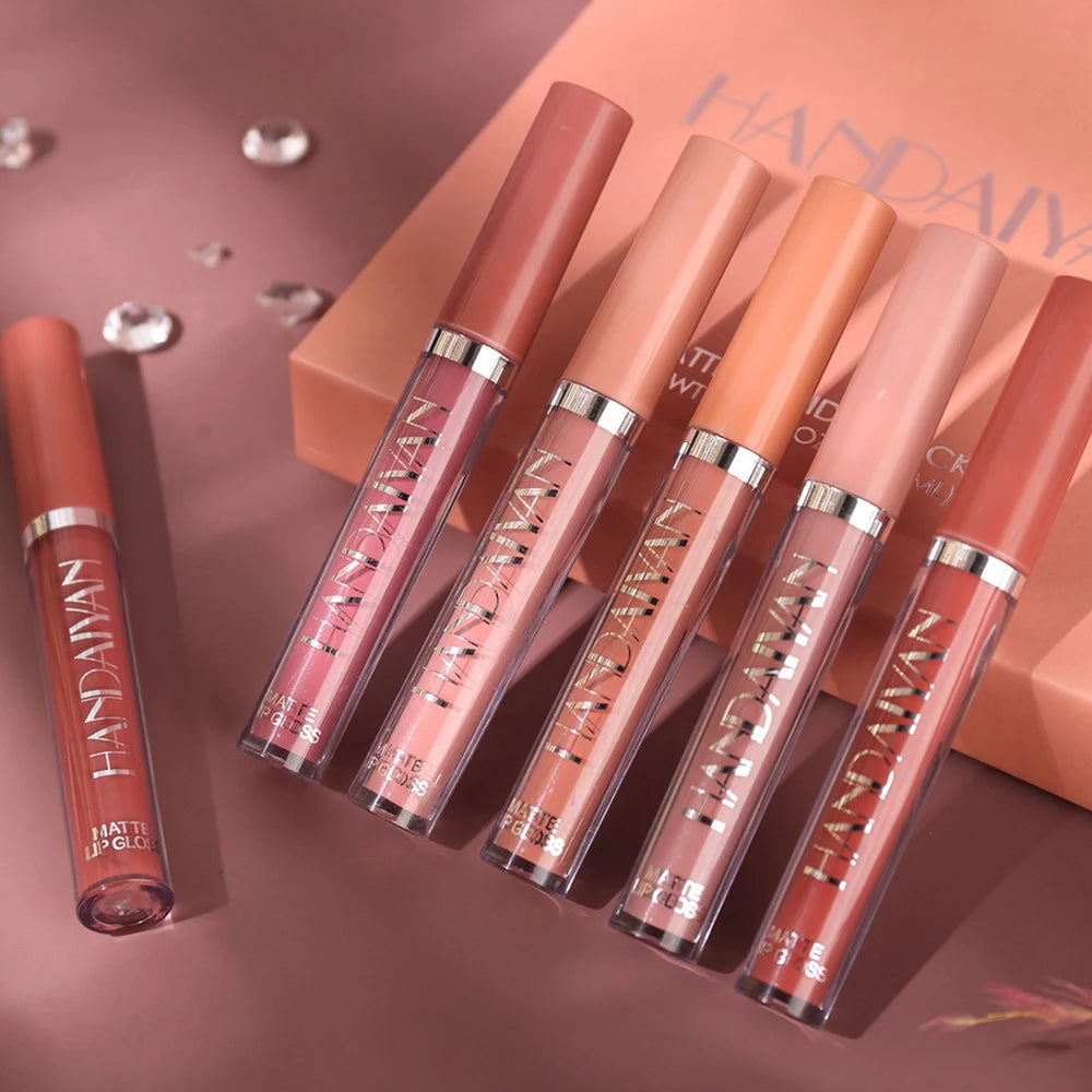 HANDAIYAN Matte Liquid Lipstick Waterproof Lip Gloss Lip Glaze Set Lipgloss Makeup