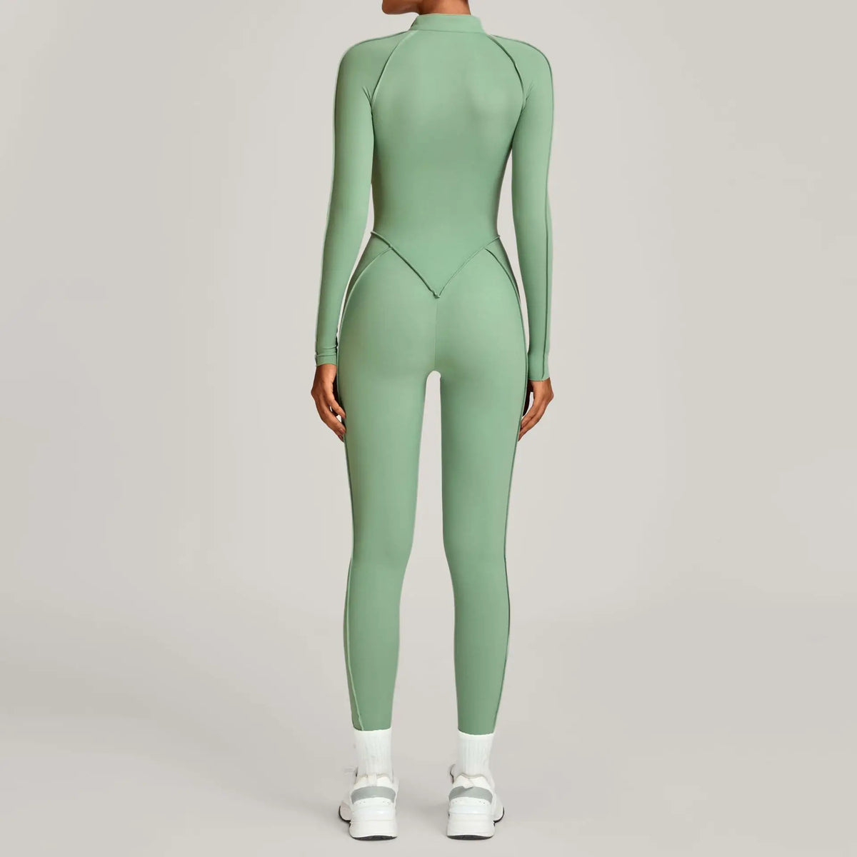 Jumpsuit – Zipper Long Sleeve – Nylon Elastane | KIMLUD