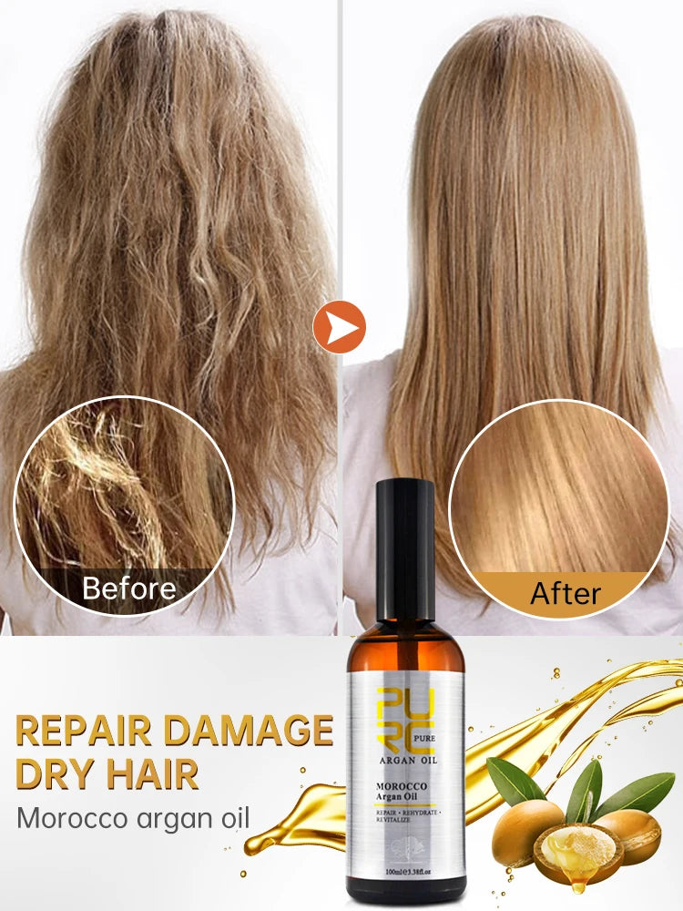 Argan Oil Smoothing Hair Treatment — Amber | KIMLUD