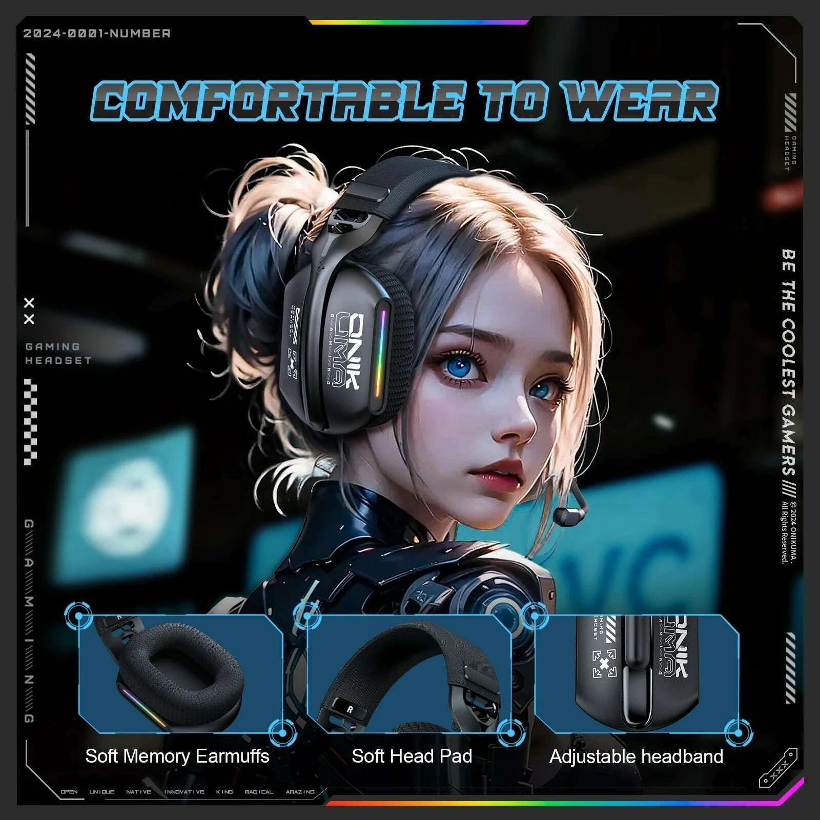onikuma-gt808-24ghz-wireless-gaming-headset-noise-cancelling-earphone-headset-for-ps5-ps4-pc-mac-gaming-headphones-with-mic-rgbkimlud-womens-fashion-34628391