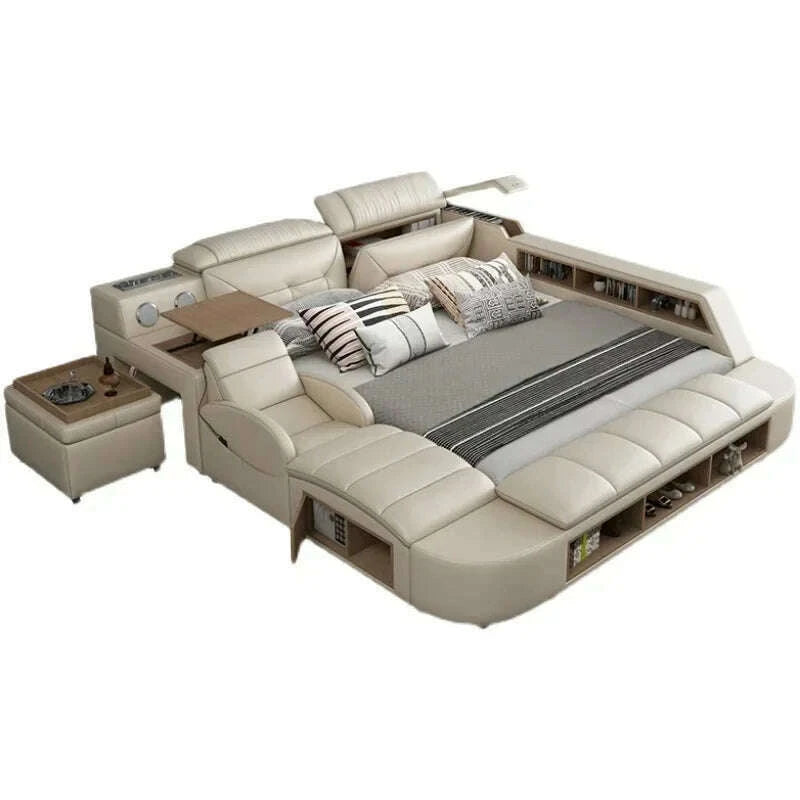 adjustable-electric-double-bed-frame-with-massager---modern-multifunctional-king-size-furniture-setkimlud-womens-fashion-34604023