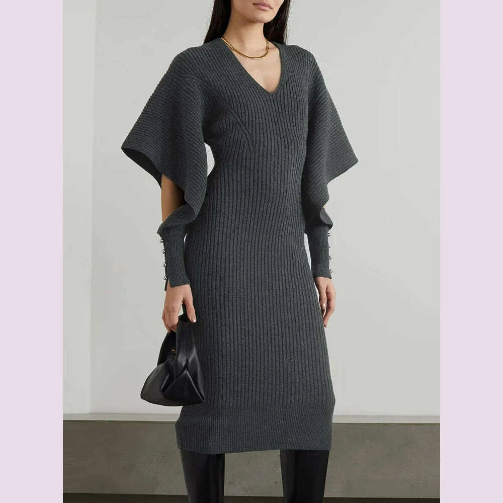 vgh-solid-hollow-out-minimalist-dress-for-women-v-neck-long-sleeve-high-waist-knitting-spliced-buttons-dresses-female-clothing-kimlud-kimlud-33910574