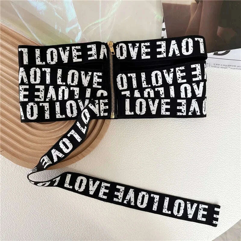getspring-women-cummerbunds-letter-printed-zipper-black-wide-belt-fashion-elastic-waistband-all-match-ladies-waist-band-corsetkimlud-womens-fashion-34620990