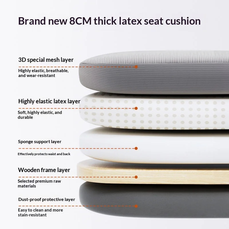 Mesh Office Chair Lumbar Support Adjustable Height Swivel High Back — White | KIMLUD