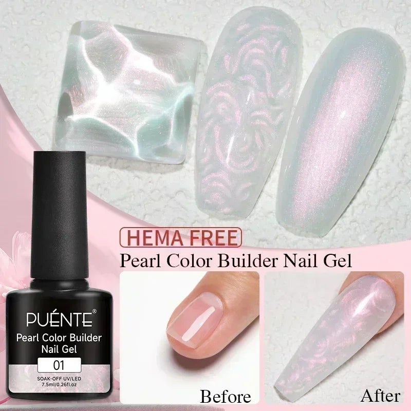 Reflective Glitter Gel Nail Polish Multidimensional Holographic Sparkle, UV-Curable Finish — Pink Lilac | KIMLUD