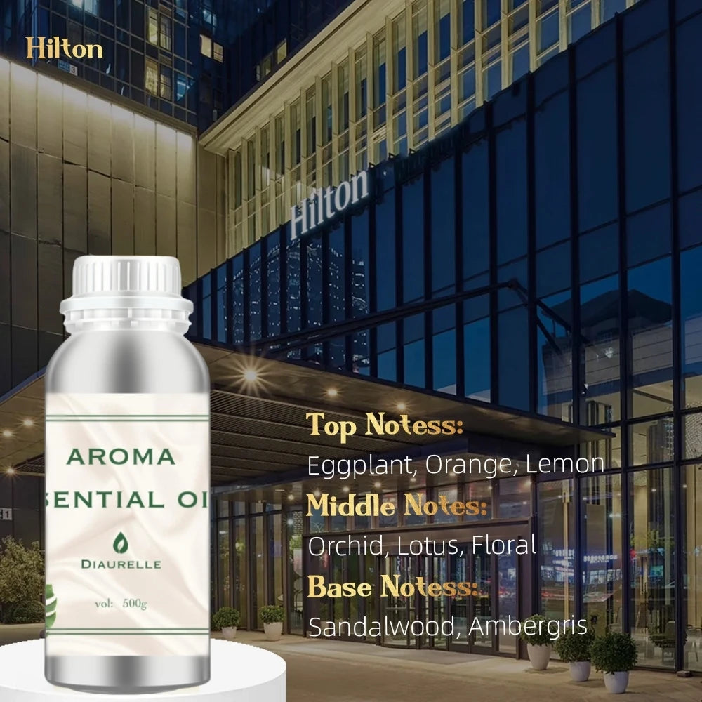 Perfume Hotel Essential Oil 500ML Air Freshener Pure plant essential for oil Hotel aromatic oils Fragrance Diffuser Air Purifier