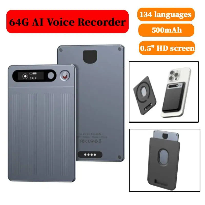 KIMLUD, New 64G AI Voice Recorder APP Control Audio Recorder Transcribe & Summarization with ChatGPT Audio Dictaphone for Meetings/Calls, KIMLUD Womens Clothes