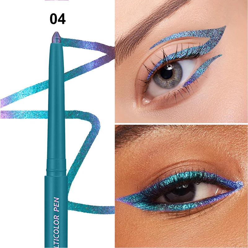 The color-changing eyeshadow stick eyeliner is waterproof and has smooth color, comfortable to use, and can last for a long tim